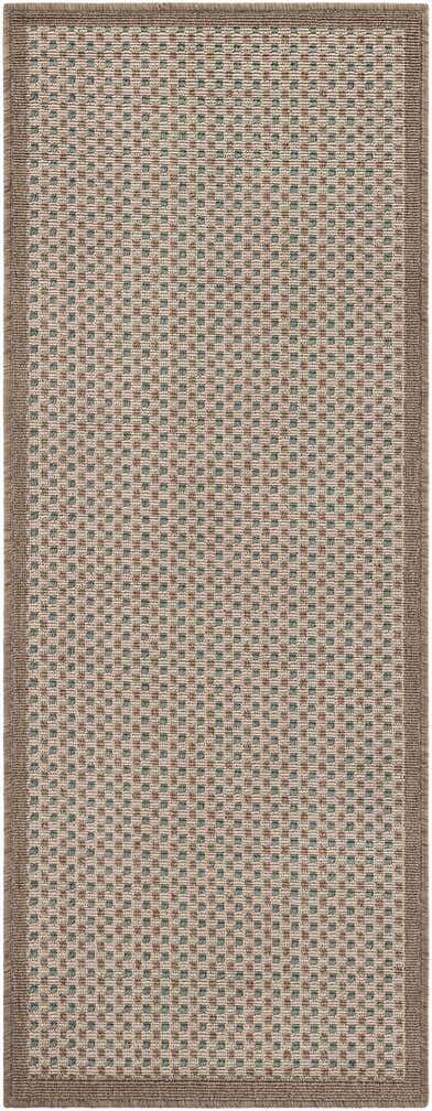 2' x 5' Easy-Clean Border Indoor / Outdoor Runner Rug