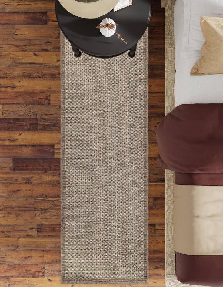 Detail image of 2' x 5'  Washable Border Indoor / Outdoor Runner Rug