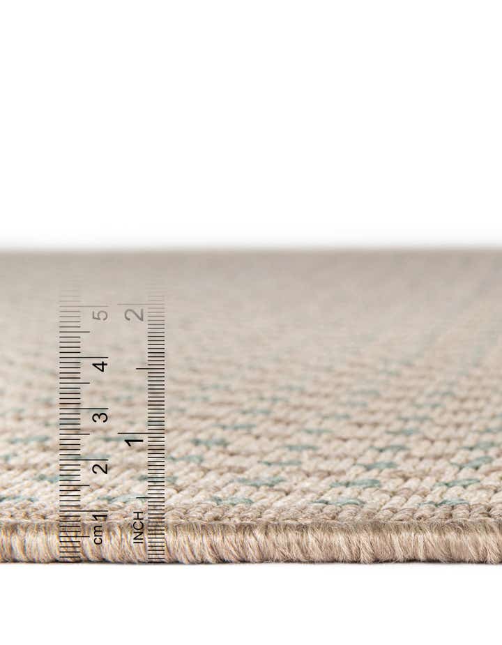 2' 7 x 12' Easy-Clean Border Indoor / Outdoor Runner Rug