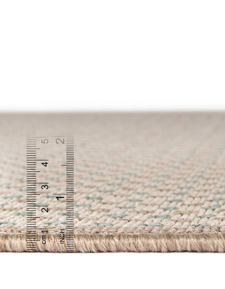 Detail image of 2' 7 x 12' Easy-Clean Border Indoor / Outdoor Runner Rug