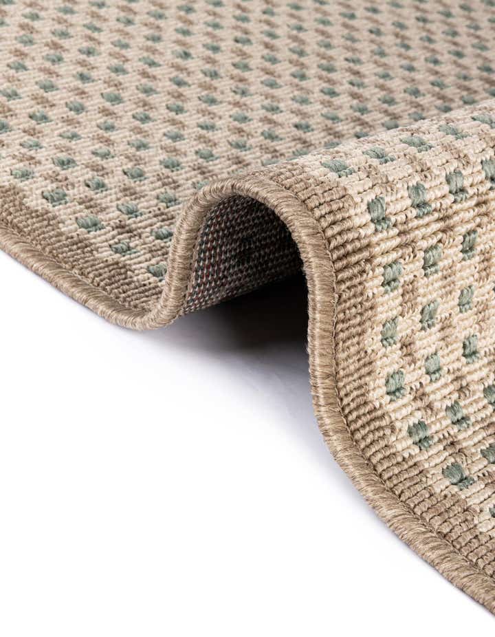 2' 7 x 12' Easy-Clean Border Indoor / Outdoor Runner Rug
