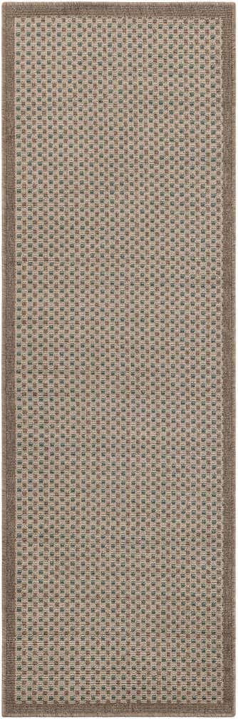 2' x 6' Easy-Clean Border Indoor / Outdoor Runner Rug