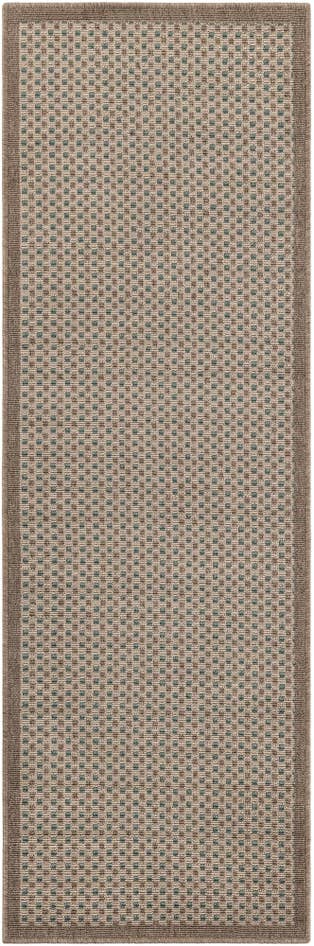 Detail image of 2' x 6' Easy-Clean Border Indoor / Outdoor Runner Rug