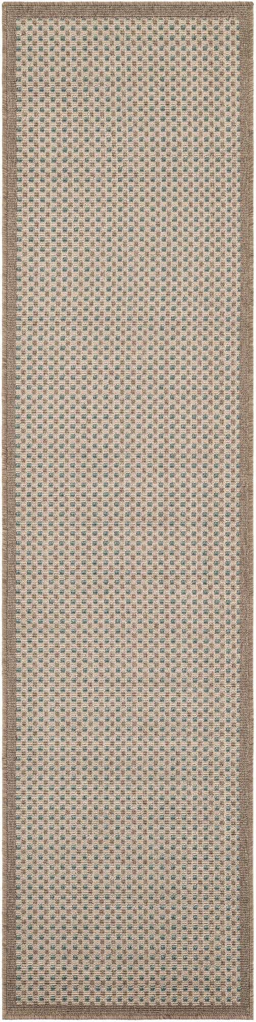 2' x 8' Easy-Clean Border Indoor / Outdoor Runner Rug