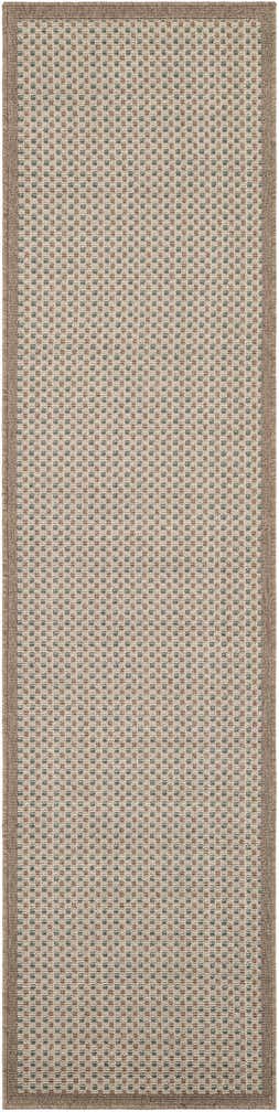 2' x 8' Easy-Clean Border Indoor / Outdoor Runner Rug