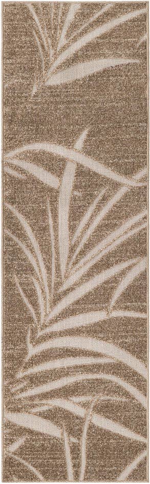 Detail image of 2' x 6' Easy-Clean Botanical Indoor / Outdoor Runner Rug