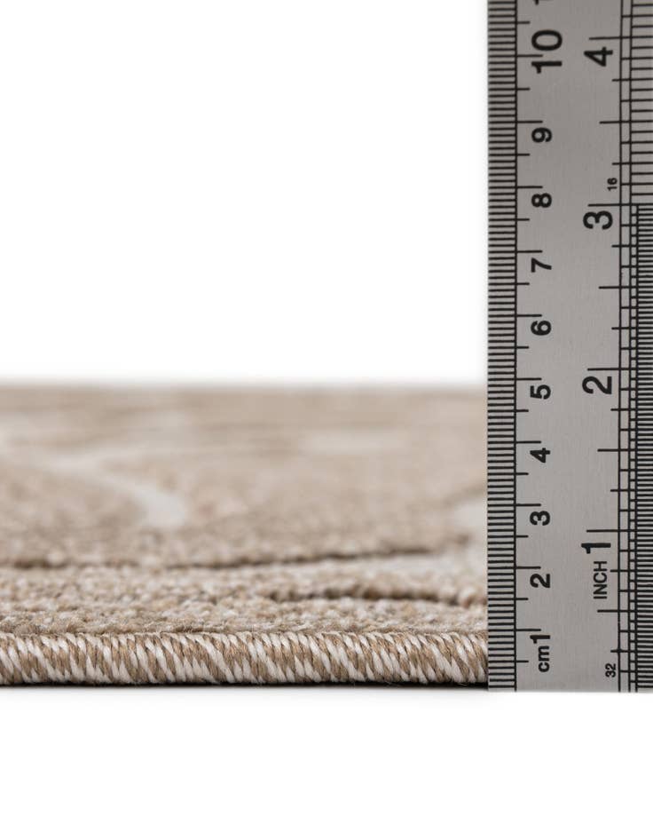 Detail image of 2' x 6' Easy-Clean Botanical Indoor / Outdoor Runner Rug
