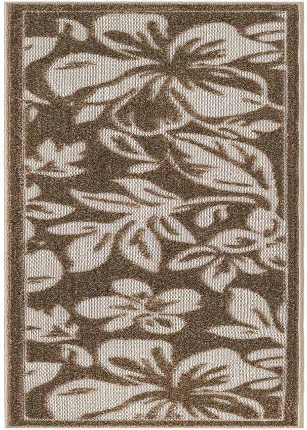 2' x 6' Easy-Clean Botanical Indoor / Outdoor Runner Rug