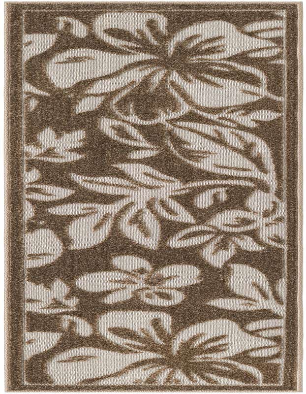 2' x 6' Easy-Clean Botanical Indoor / Outdoor Runner Rug