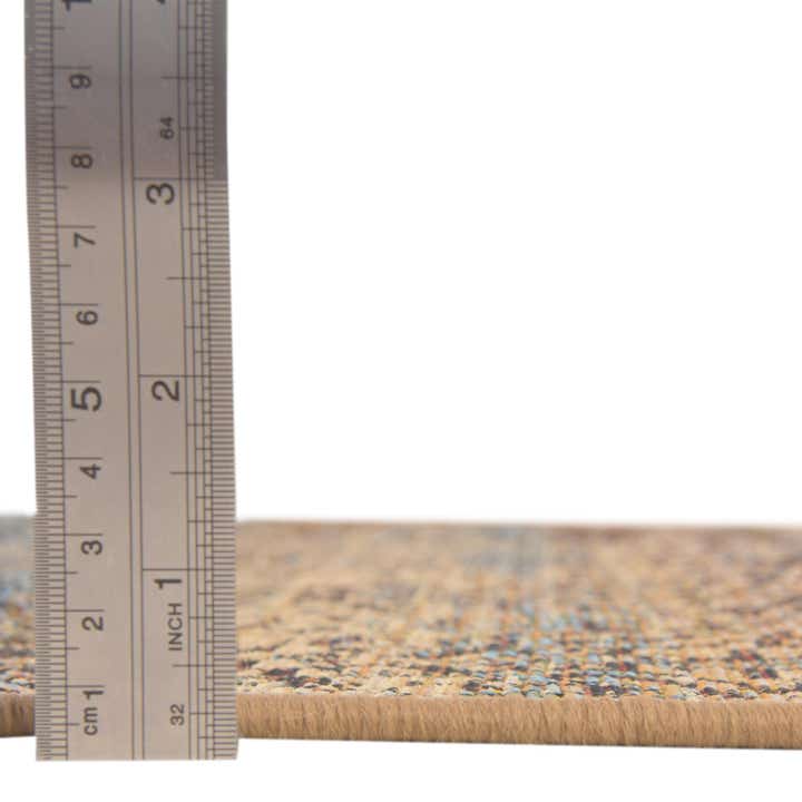 2' 7 x 5' 3 Easy-Clean Botanical Indoor / Outdoor Runner Rug