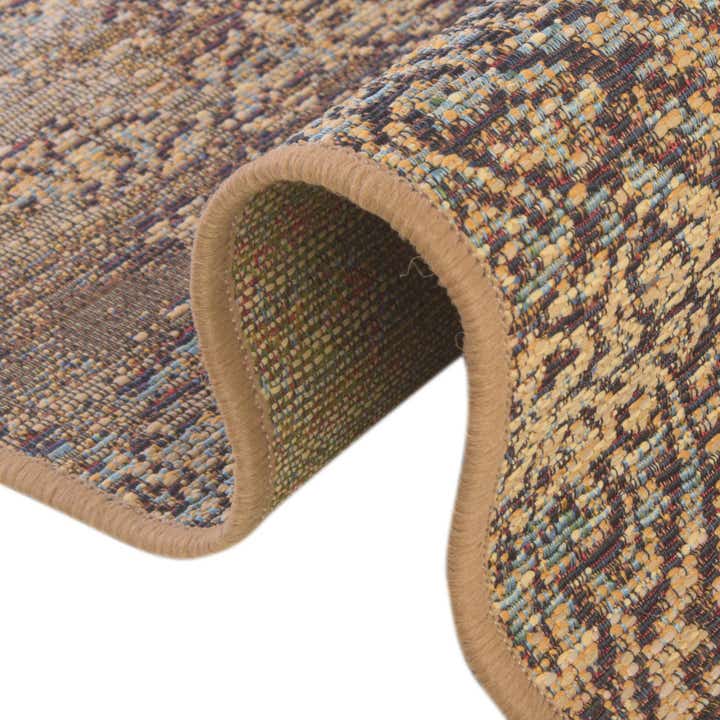 2' 7 x 5' 3 Easy-Clean Botanical Indoor / Outdoor Runner Rug