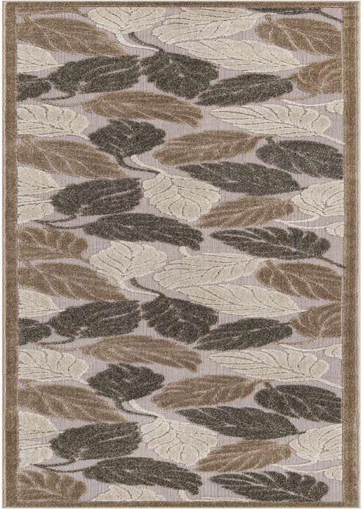 2' 7 x 10' Easy-Clean Botanical Indoor / Outdoor Runner Rug