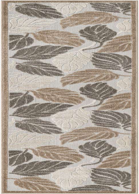 2' x 8' Easy-Clean Botanical Indoor / Outdoor Runner Rug