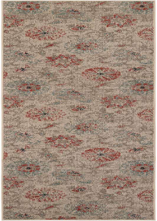 2' 7 x 10' Easy-Clean Botanical Indoor / Outdoor Runner Rug