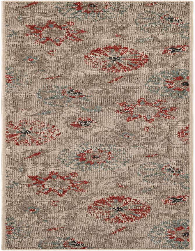 2' x 6' Easy-Clean Botanical Indoor / Outdoor Runner Rug