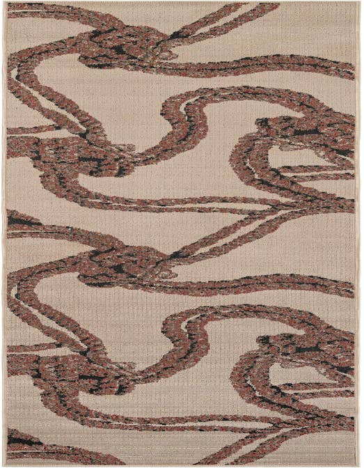 Detail image of 2' 7 x 10' Easy-Clean Coastal Indoor / Outdoor Runner Rug