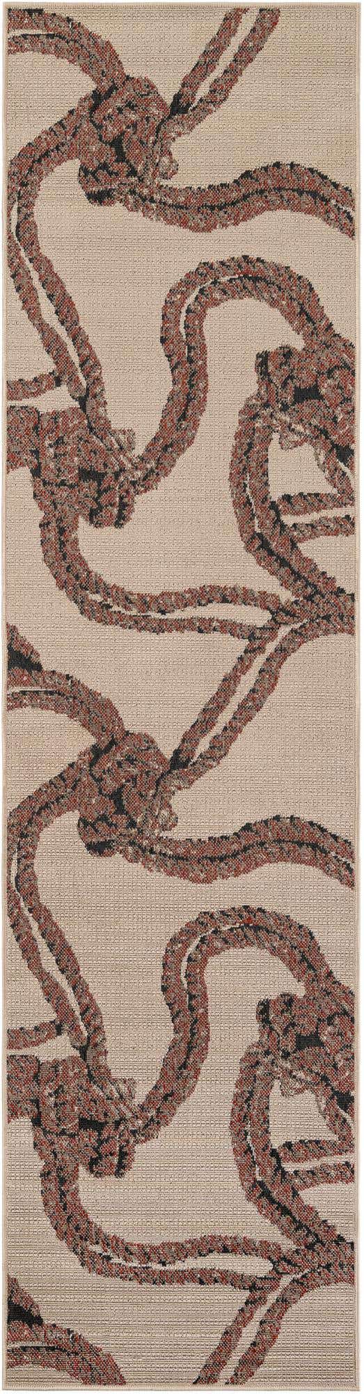 2' 7 x 10' Easy-Clean Coastal Indoor / Outdoor Runner Rug