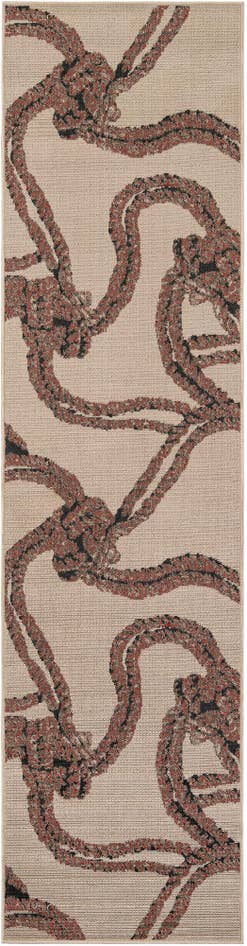 Detail image of 2' 7 x 10' Easy-Clean Coastal Indoor / Outdoor Runner Rug