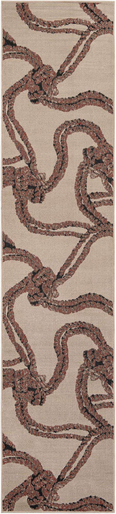 2' 7 x 12' Easy-Clean Coastal Indoor / Outdoor Runner Rug