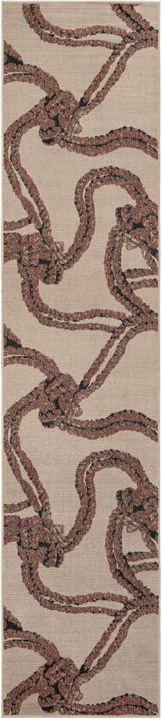 2' 7 x 12' Easy-Clean Coastal Indoor / Outdoor Runner Rug