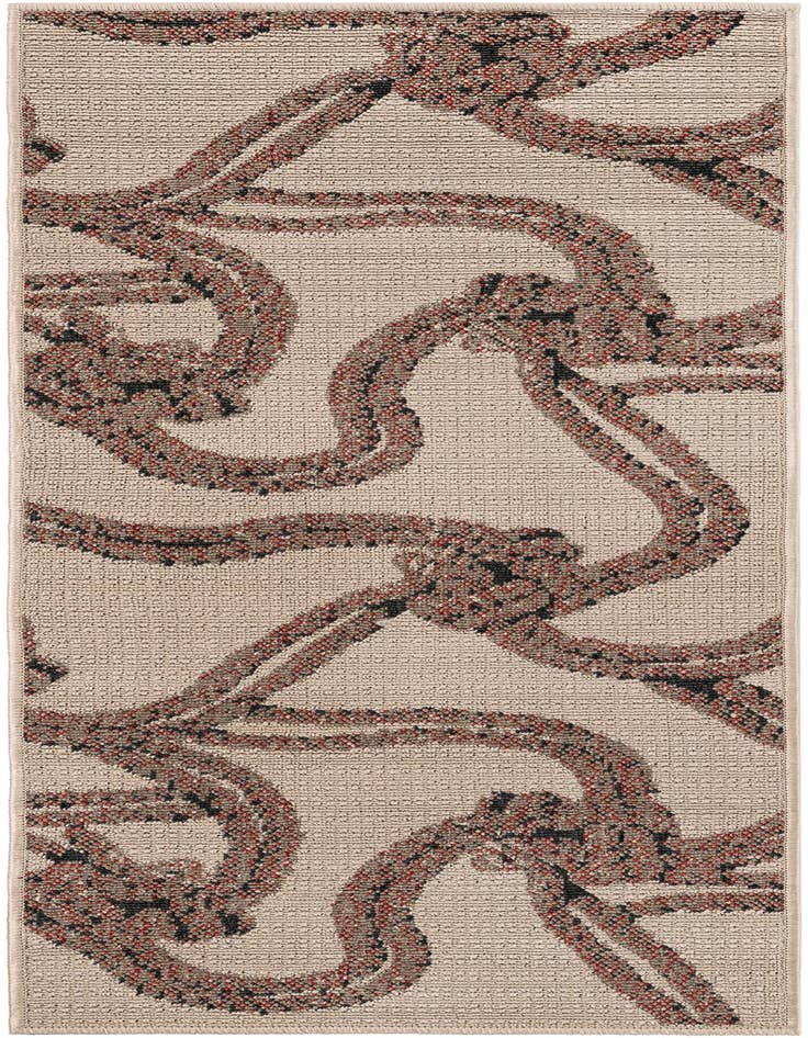 Detail image of 2' x 5' Easy-Clean Coastal Indoor / Outdoor Runner Rug