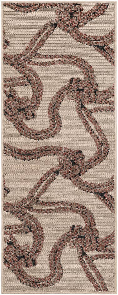 Detail image of 2' x 5' Easy-Clean Coastal Indoor / Outdoor Runner Rug
