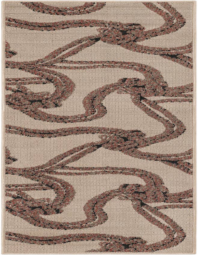 Detail image of 2' x 6' Easy-Clean Coastal Indoor / Outdoor Runner Rug