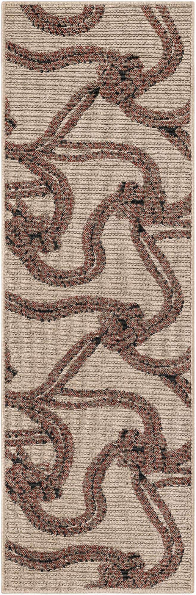2' x 6' Easy-Clean Coastal Indoor / Outdoor Runner Rug