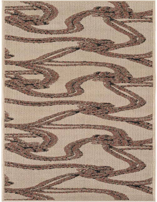 Detail image of 2' x 8' Easy-Clean Coastal Indoor / Outdoor Runner Rug