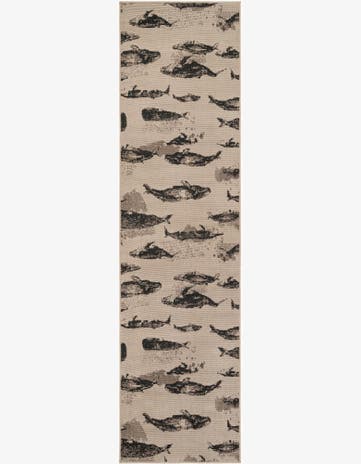 2' 7 x 10' Easy-Clean Coastal Indoor / Outdoor Runner Rug