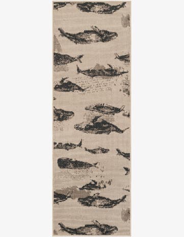 2' x 6' Easy-Clean Coastal Indoor / Outdoor Runner Rug