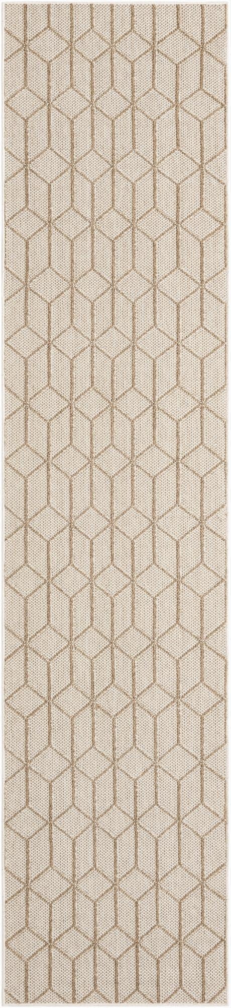 2' 7 x 12' Washable Lattice Indoor / Outdoor Runner Rug