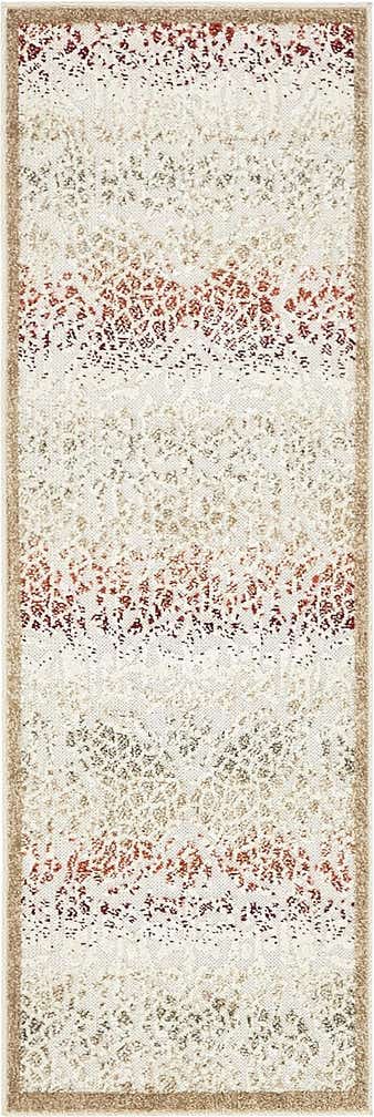 2' x 6' Easy-Clean Modern Indoor / Outdoor Runner Rug