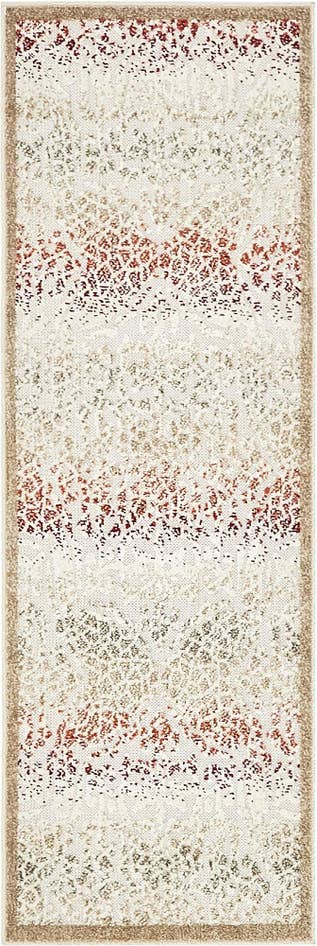 Detail image of 2' x 6' Easy-Clean Modern Indoor / Outdoor Runner Rug