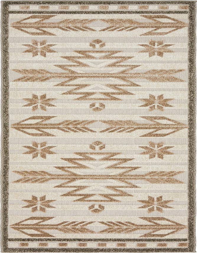 Detail image of 2' x 6' Easy-Clean Modern Indoor / Outdoor Runner Rug