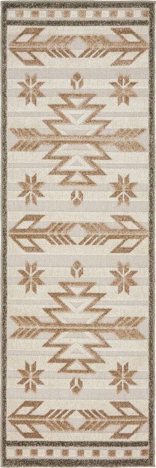 Detail image of 2' x 6' Easy-Clean Modern Indoor / Outdoor Runner Rug