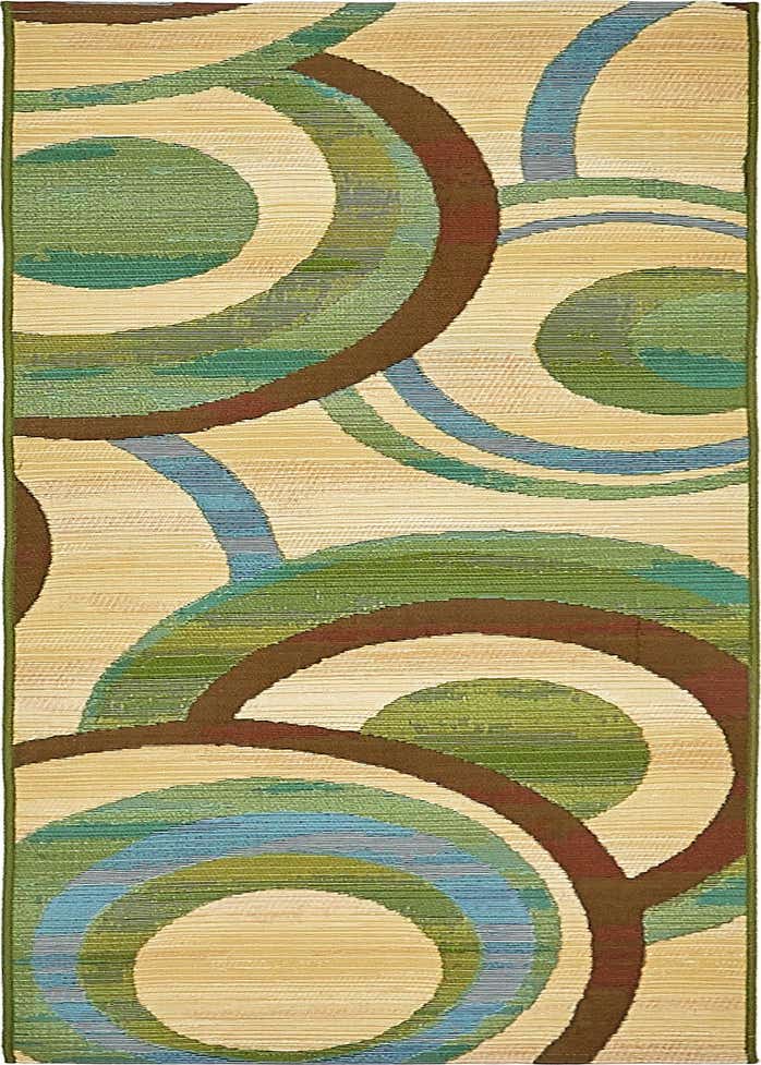 2' x 6' Easy-Clean Modern Indoor / Outdoor Runner Rug