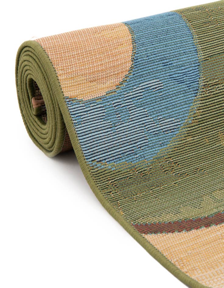 Detail image of 2' x 6'  Washable Modern Indoor / Outdoor Runner Rug