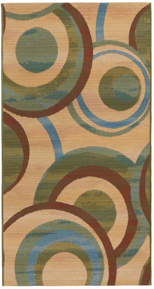 Detail image of 2' 7 x 5' 3 Easy-Clean Modern Indoor / Outdoor Runner Rug