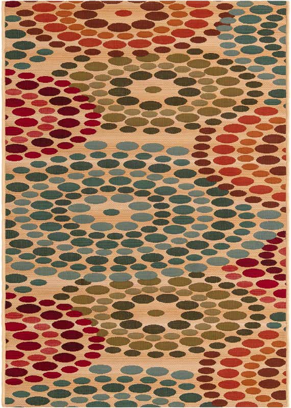 2' 7 x 10' Easy-Clean Modern Indoor / Outdoor Runner Rug