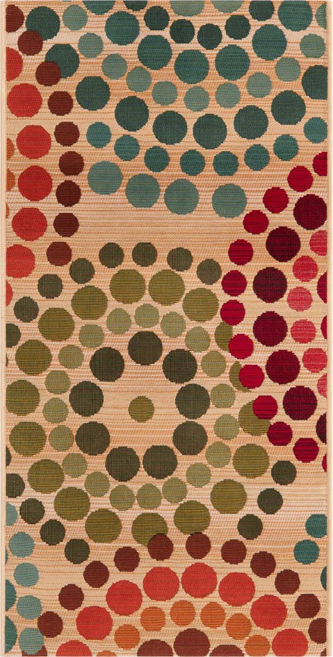 Detail image of 2' x 4' Easy-Clean Modern Indoor / Outdoor Runner Rug