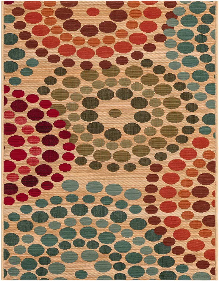 Detail image of 2' 7 x 5' 3 Easy-Clean Modern Indoor / Outdoor Runner Rug