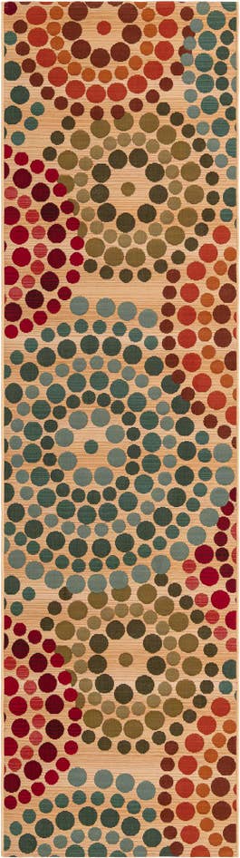 Detail image of 2' x 8' Easy-Clean Modern Indoor / Outdoor Runner Rug
