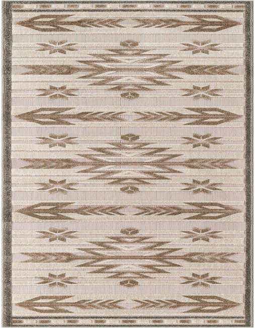 2' 7 x 10' Easy-Clean Modern Indoor / Outdoor Runner Rug