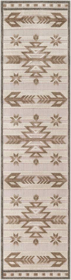 Detail image of 2' 7 x 10' Easy-Clean Modern Indoor / Outdoor Runner Rug