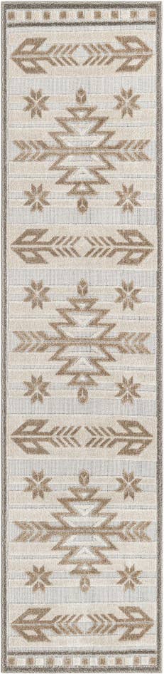 Detail image of 2' x 8' Easy-Clean Modern Indoor / Outdoor Runner Rug