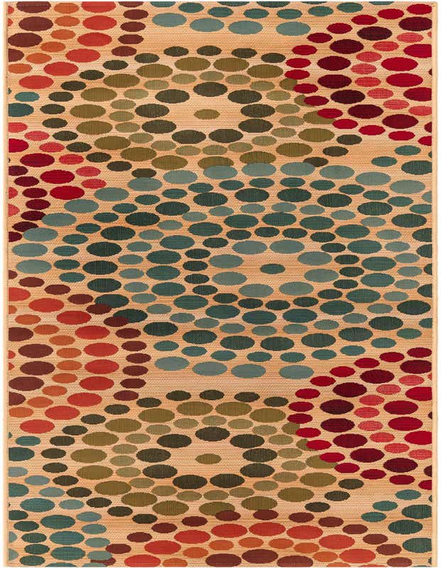 2' 7 x 9' Easy-Clean Modern Indoor / Outdoor Runner Rug