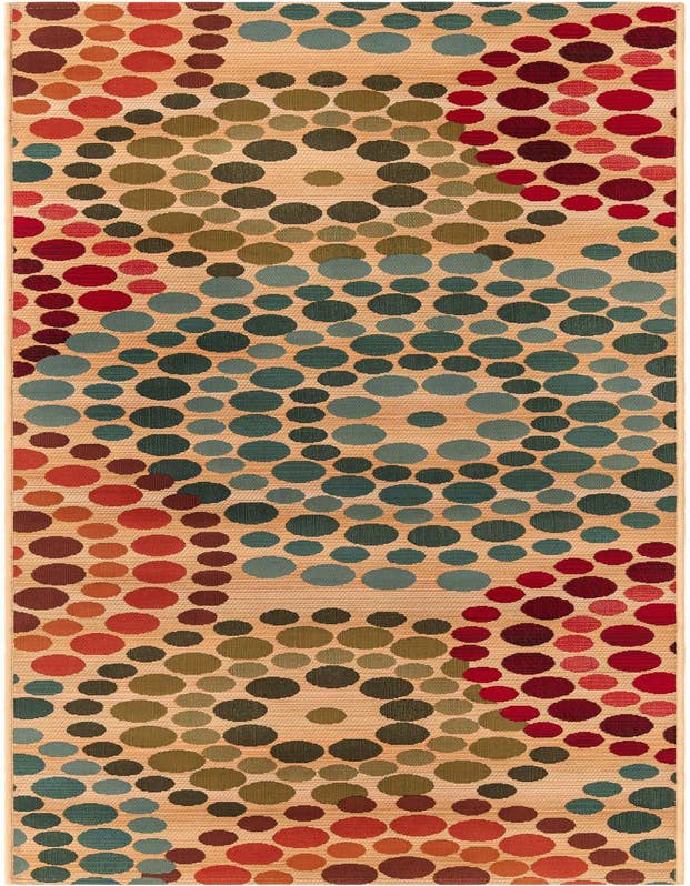 Detail image of 2' 7 x 9' Easy-Clean Modern Indoor / Outdoor Runner Rug
