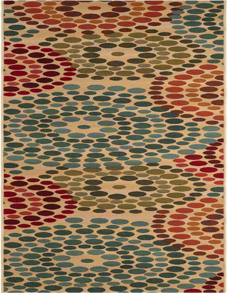 2' 7 x 12' Easy-Clean Modern Indoor / Outdoor Runner Rug