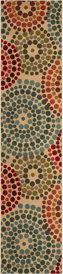 Detail image of 2' 7 x 12' Easy-Clean Modern Indoor / Outdoor Runner Rug
